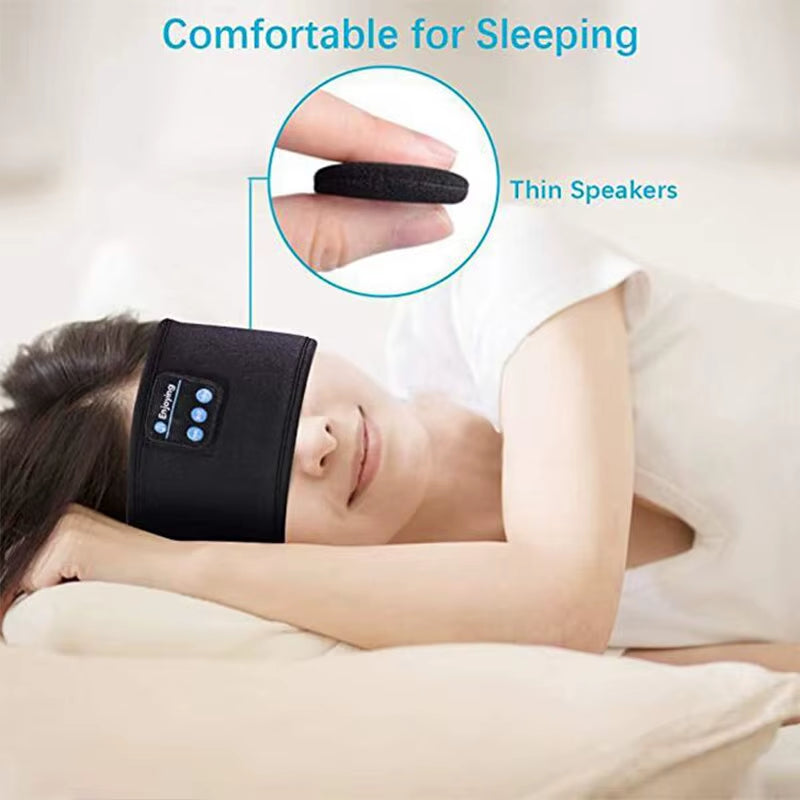 Phone Bluetooth Earphones Sports Sleeping Headband Elastic Wireless Headphones Music Eye Mask Wireless Bluetooth Headset Headband