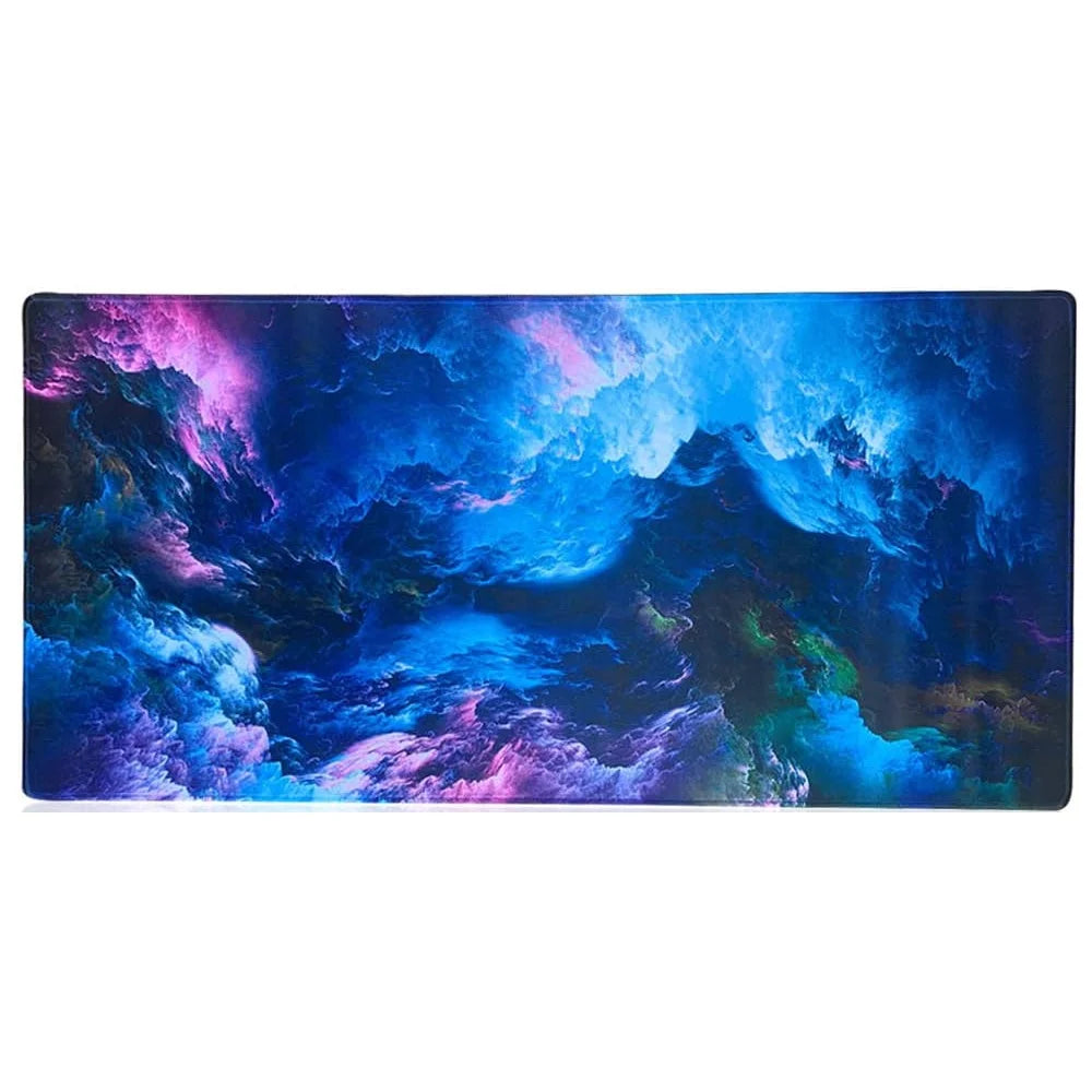 35.4X15.7 Gaming Mouse Pad for Rubber Base Blue Space Large Mouse Pad & Computer Non-Slip Professional Gaming Mouse Mat-90X40 Qicaiyun08