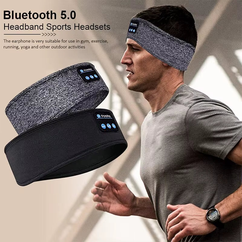 Phone Bluetooth Earphones Sports Sleeping Headband Elastic Wireless Headphones Music Eye Mask Wireless Bluetooth Headset Headband