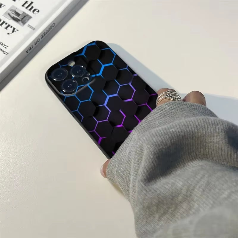 Car Carbon Fibre Phone Case for Iphone 17 Air 17Pro 16Pro 15Promax 14Pro Iphone 12 Pro 15 plus 13 Pro MAX MINI Black Covers