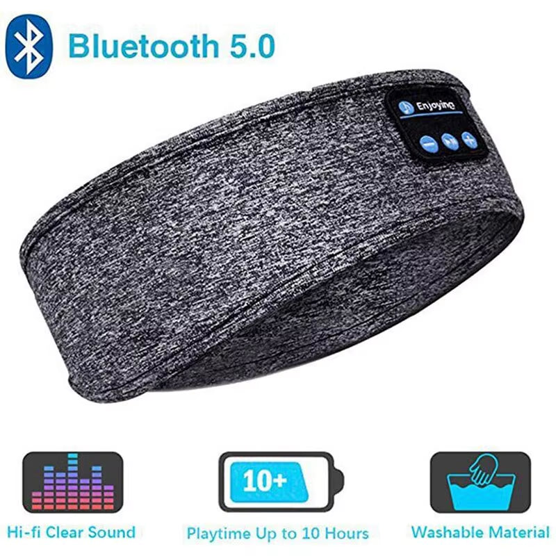 Phone Bluetooth Earphones Sports Sleeping Headband Elastic Wireless Headphones Music Eye Mask Wireless Bluetooth Headset Headband